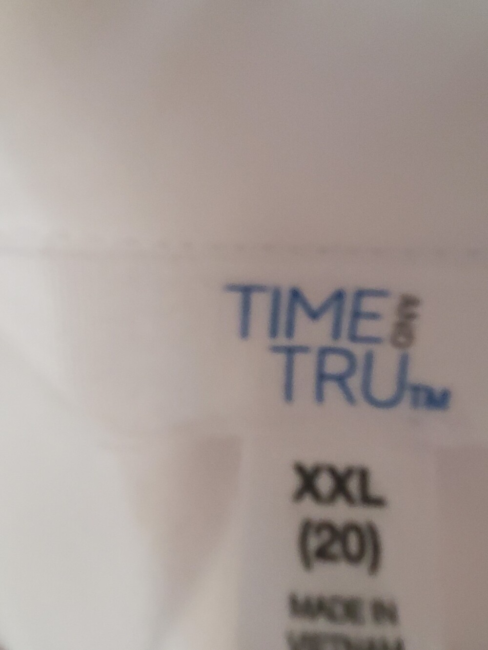 TIME AND TRU XXL 20. WHITE BUTTON UP LONG SLEEVES. DYI?? GRAPHIC - Picture 3 of 7